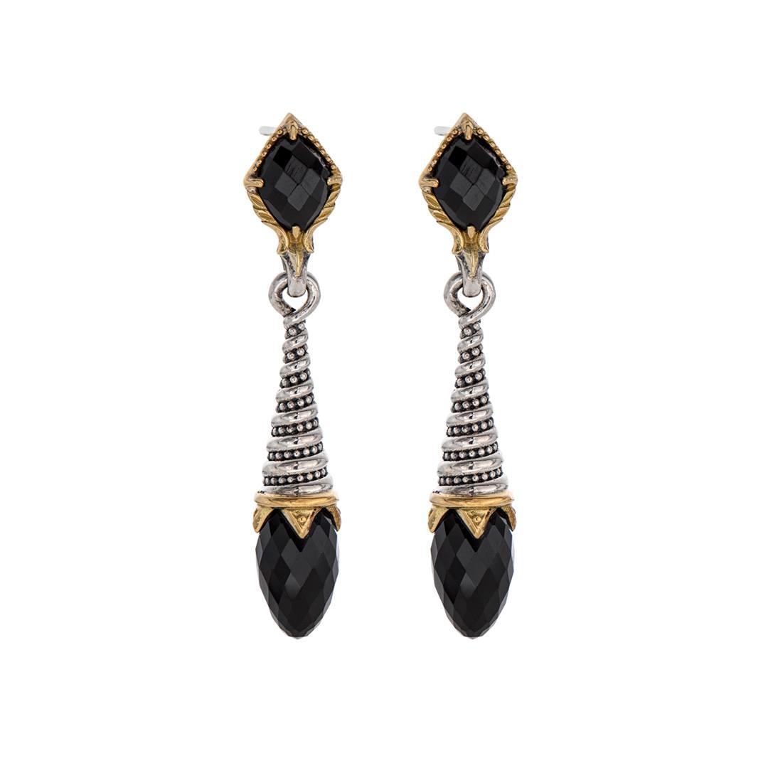Konstantino Anthos Collection Black Onyx Drop Earrings
