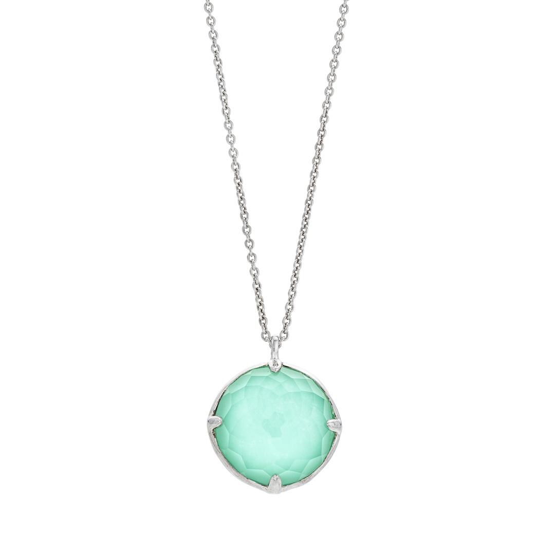 Ippolita Sterling Silver Clear Quartz With Turquoise Pendant Necklace