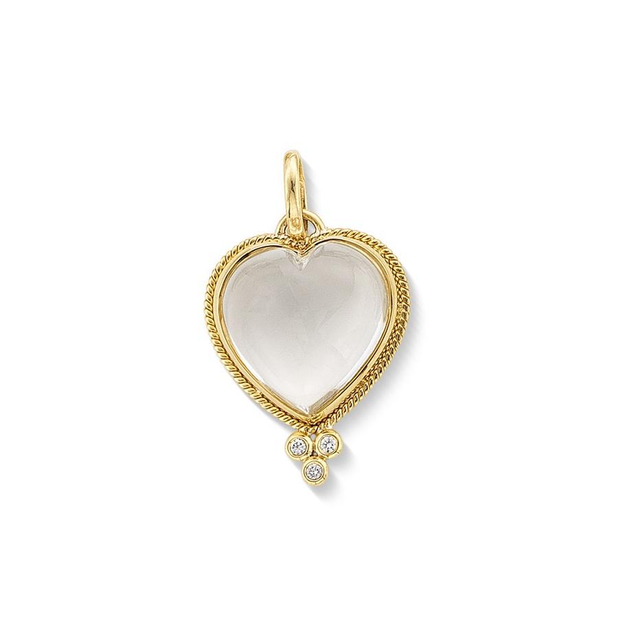 Temple St. Clair 18K Rock Crystal Heart Amulet