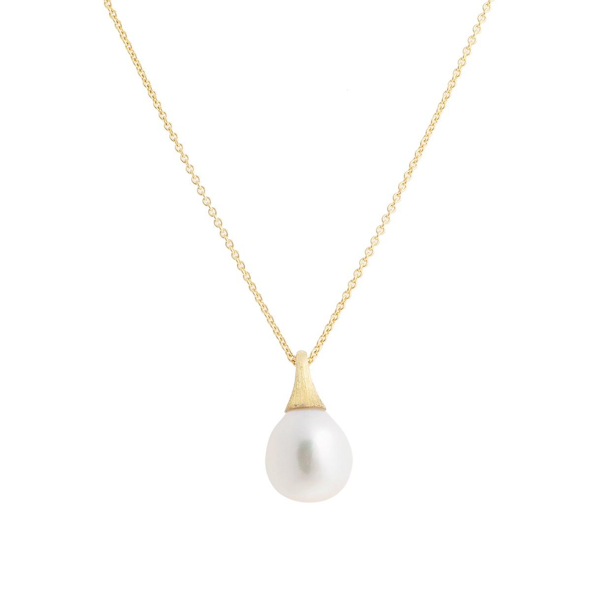 Marco Bicego Yellow Gold Africa Pearl Pendant Necklace