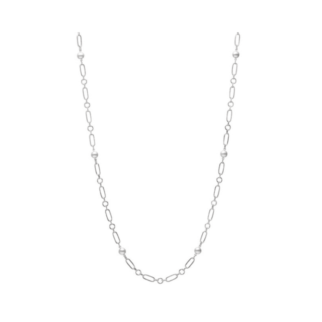 Mikimoto M Code 6.5mm "A+" Akoya Cultured Pearl Link Station Necklace