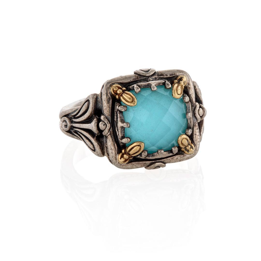 Konstantino Turquoise Doublet Ring