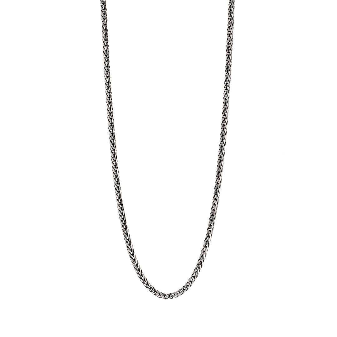 Konstantino Men's 22" Round Woven Chain Necklace