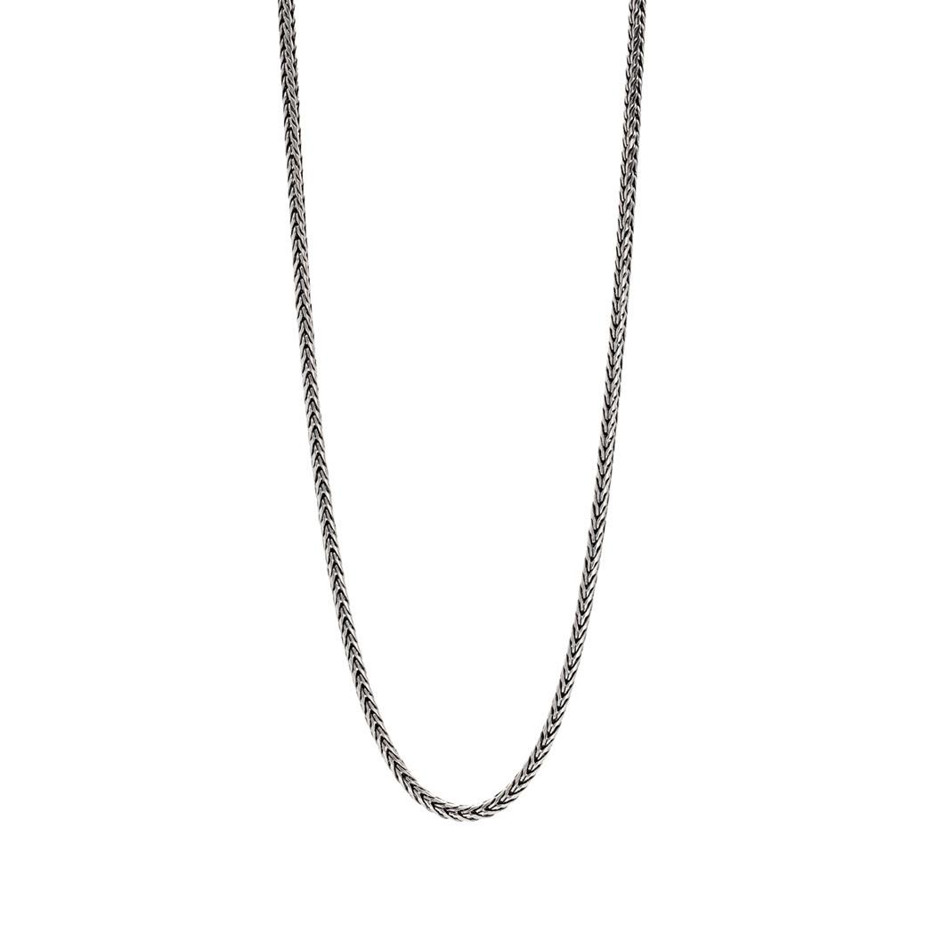 Konstantino Men's 24" Round Woven Chain Necklace