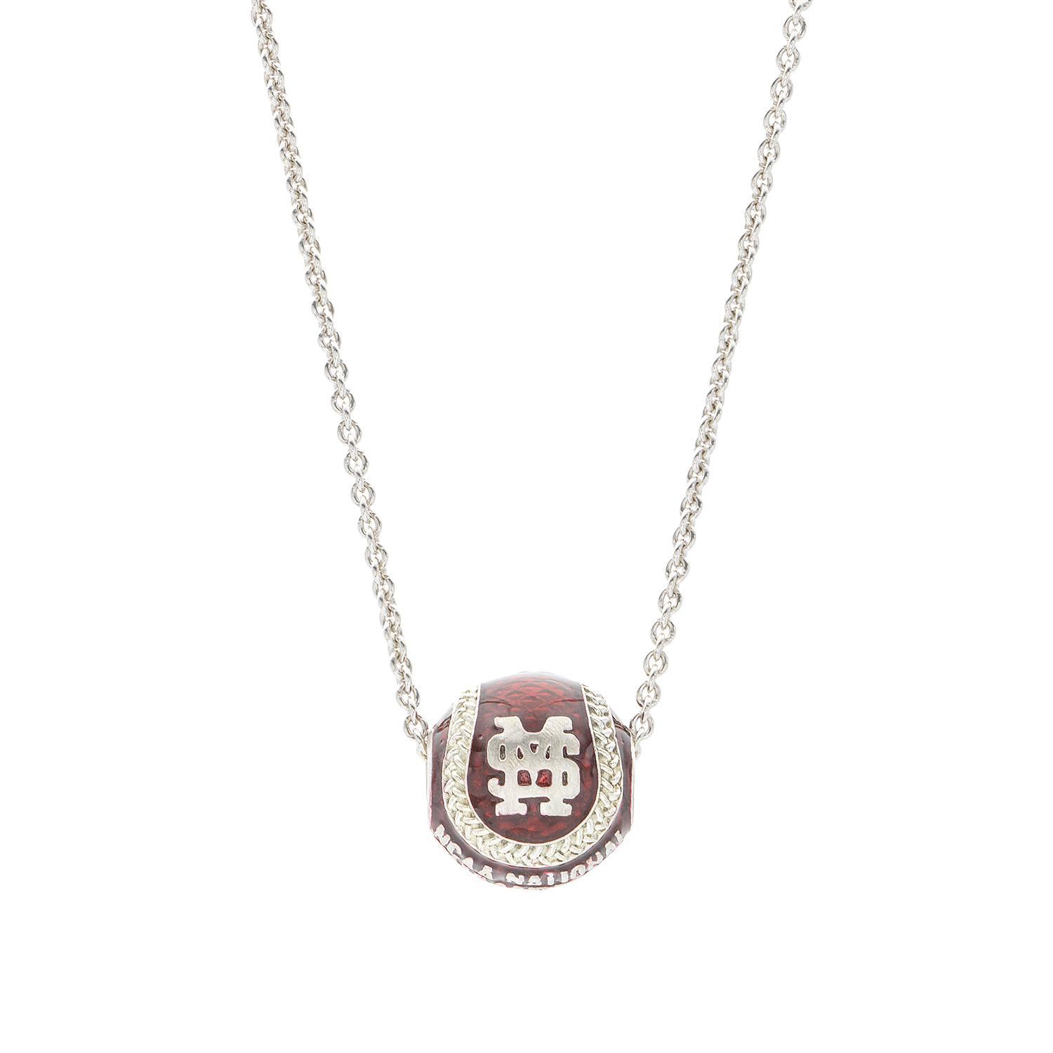Mississippi State 2021 College World Series Commemorative Baseball Pendant Necklace
