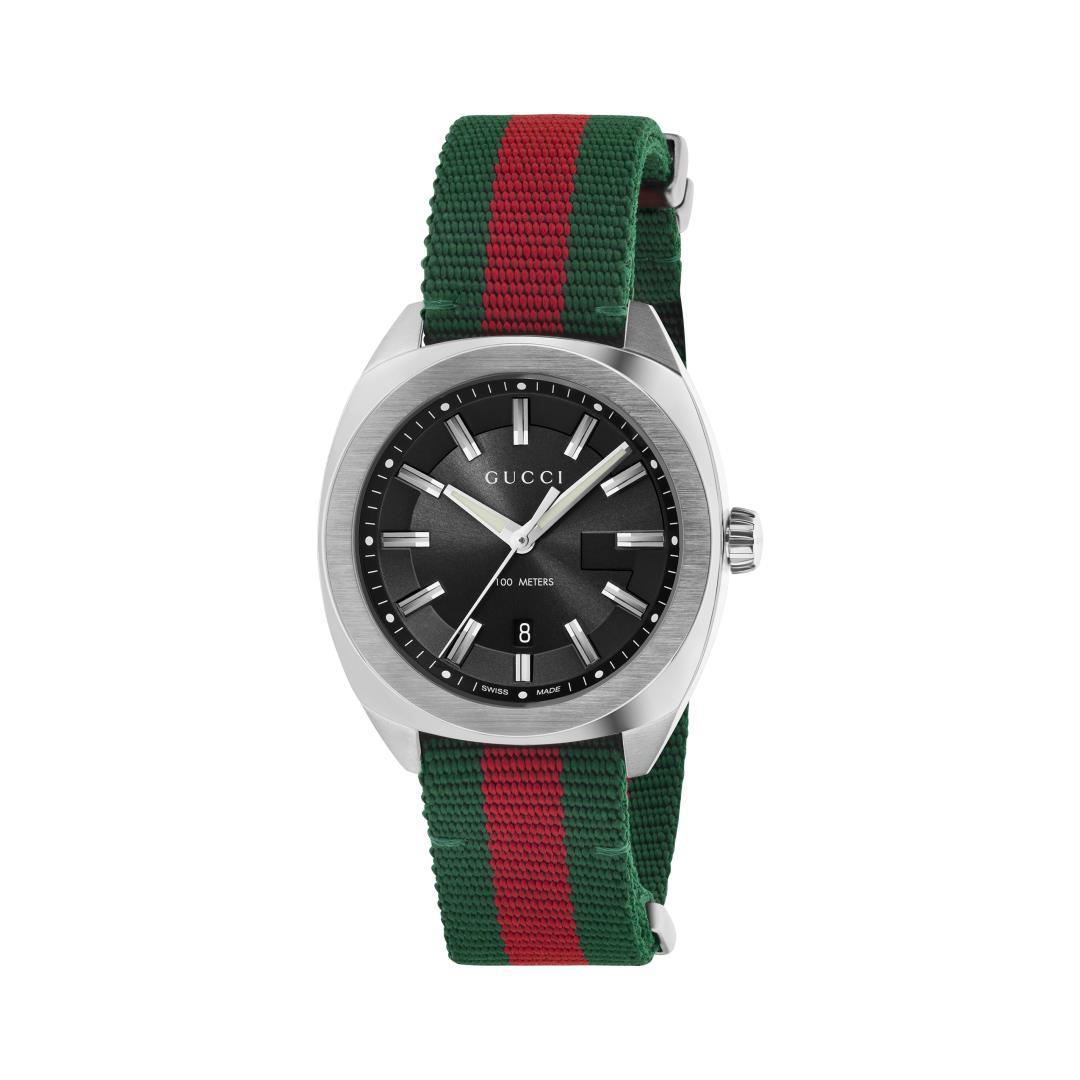 Gucci GG2570 Signature Stripe Strap Watch, 41mm