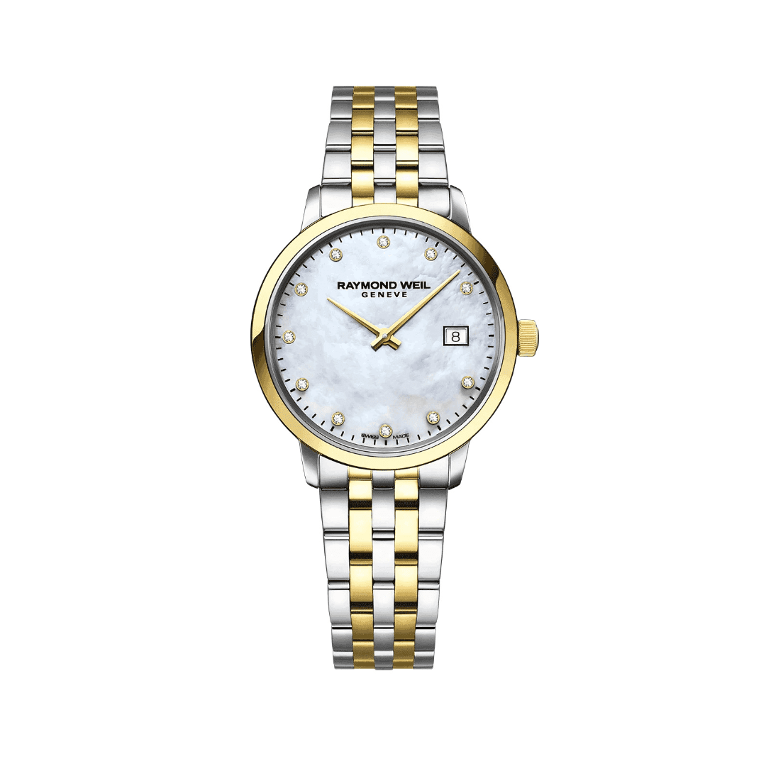 Raymond Weil Toccata Ladies Two-tone Gold Diamond Quartz Watch