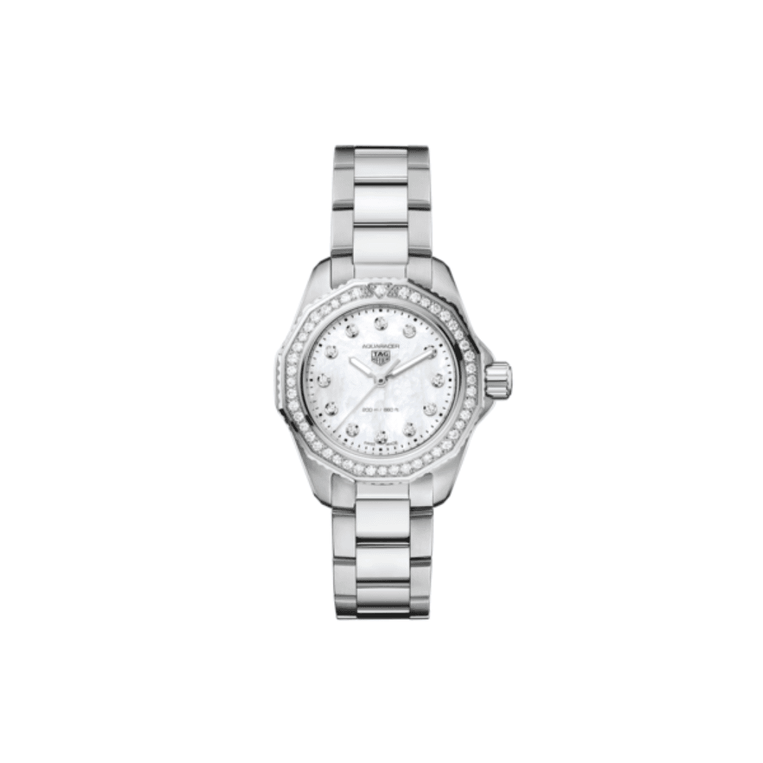 TAG Heuer Ladies Aquaracer Professional 200 Quartz Watch with Diamond Case, 30mm