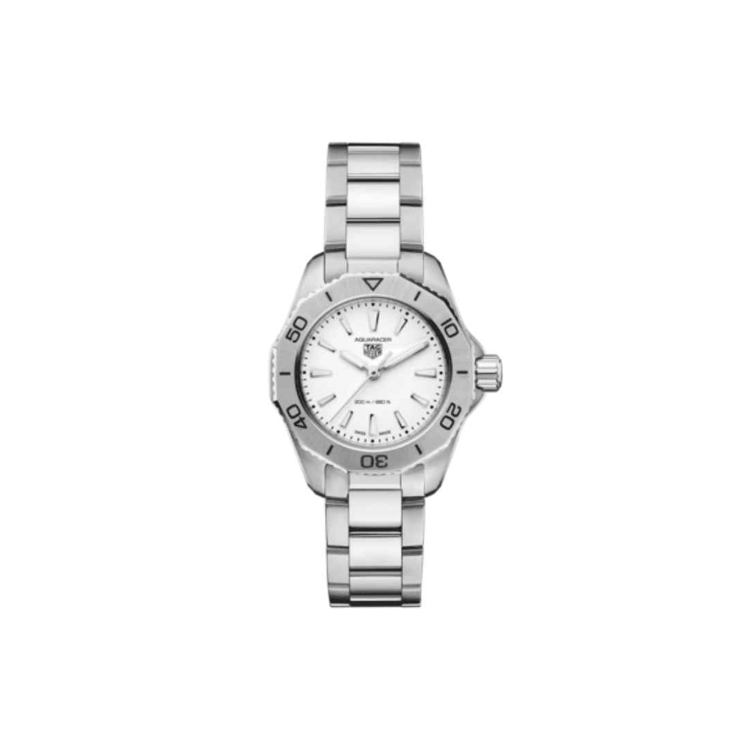 TAG Heuer  Aquaracer Professional 200 Quartz Watch with White Dial