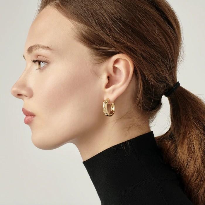 Temple St Clair 18K Cosmos Hoops