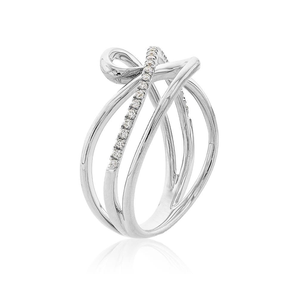 White Gold & Diamond Fashion Ring 0