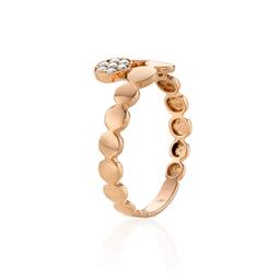 Rose Gold Bubble Bypass Diamond Ring 1