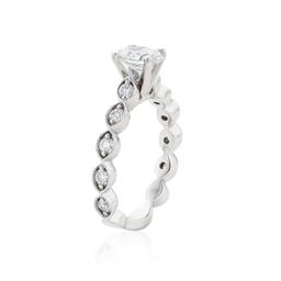 0.74 CT Oval Diamond Engagement Ring 1