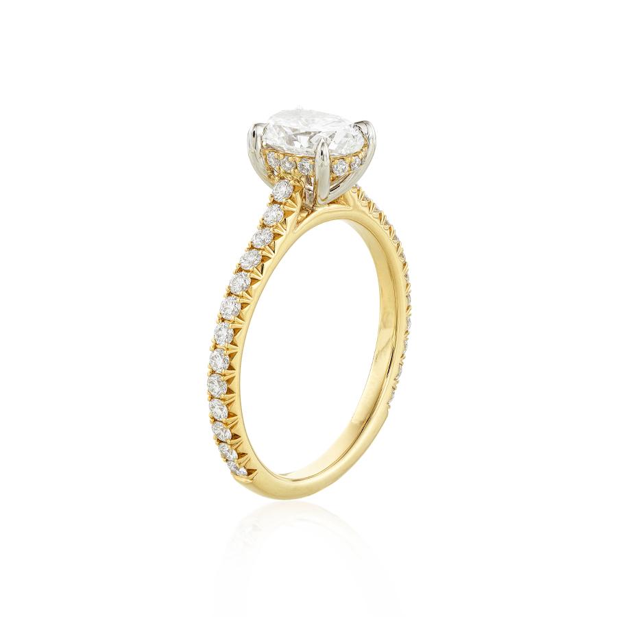 1.00 Carat Oval Cut Diamond Engagement Ring 0