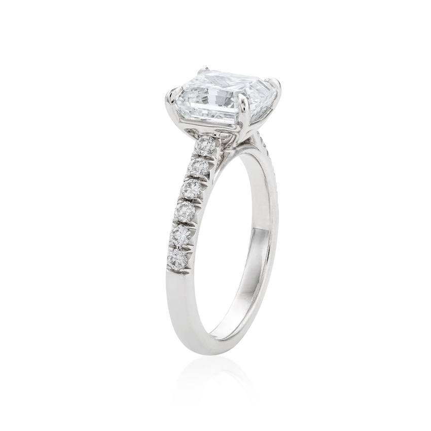 Asscher Cut Diamond Engagement Ring 1