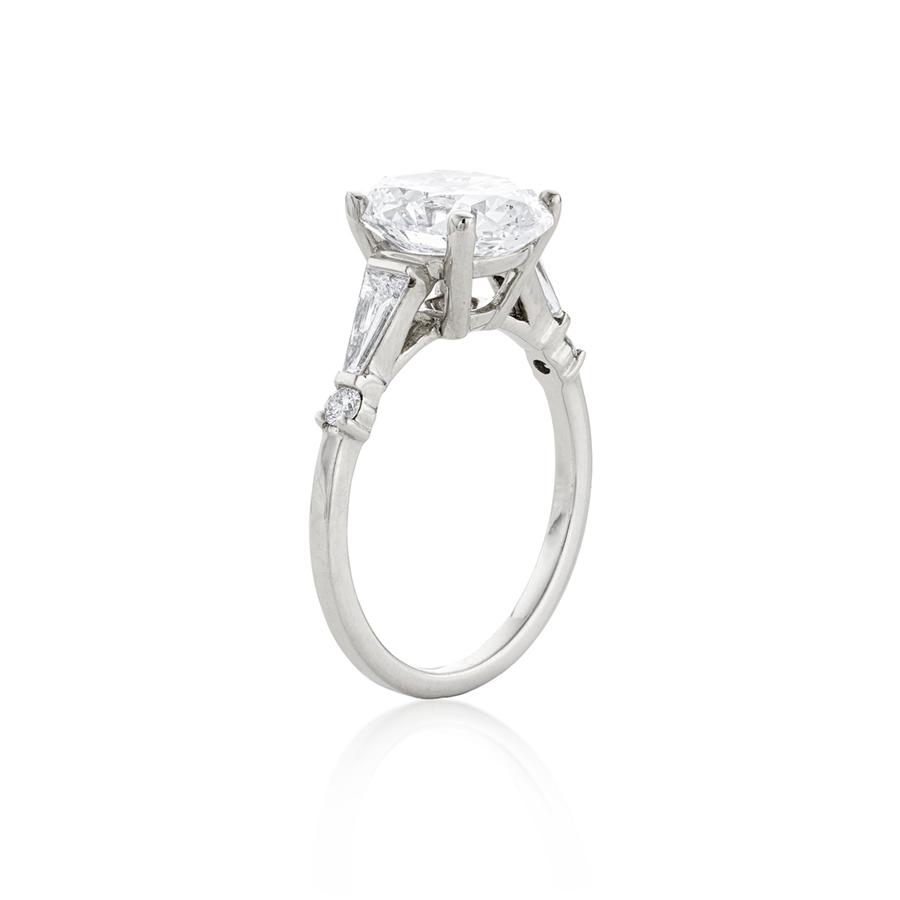 3.00 Carat Oval Cut Diamond Engagement Ring
