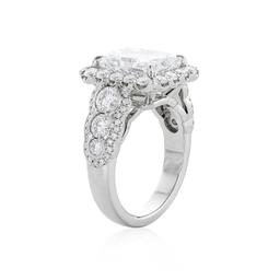 5.01 CT Radiant Cut Diamond Engagement Ring 1