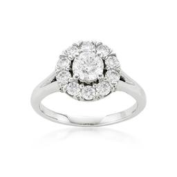 .70 CTW Round Diamond Halo Engagement Ring 0