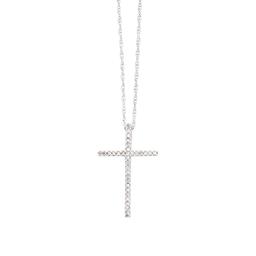 Delicate Diamond Cross Necklace 0