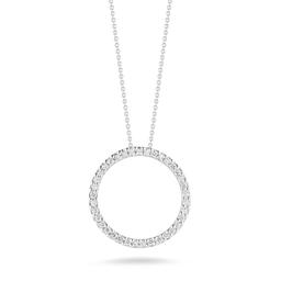 Roberto Coin 18k Tiny Treasures Diamond Circle Necklace 0
