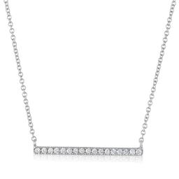 Pave Diamond Bar Necklace 0