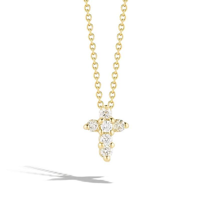 Roberto Coin 18K Diamond Baby Cross Necklace 0