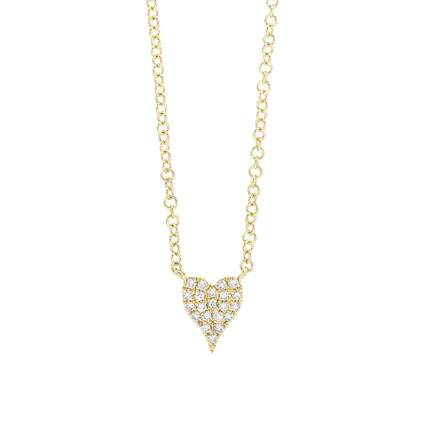 .05CTW Diamond Heart Pendant Necklace 0