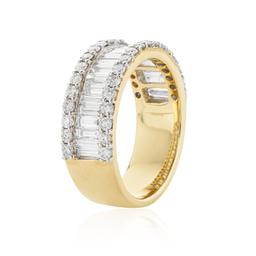2.00 CTW Baguette and Round Diamond Band 1