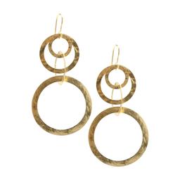 Ippolita Yellow Gold Multi Circle Link Drop Earrings 0