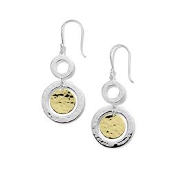 Ippolita Sterling Silver & Yellow Gold Chimera Classico Disc Drop Earrings 0