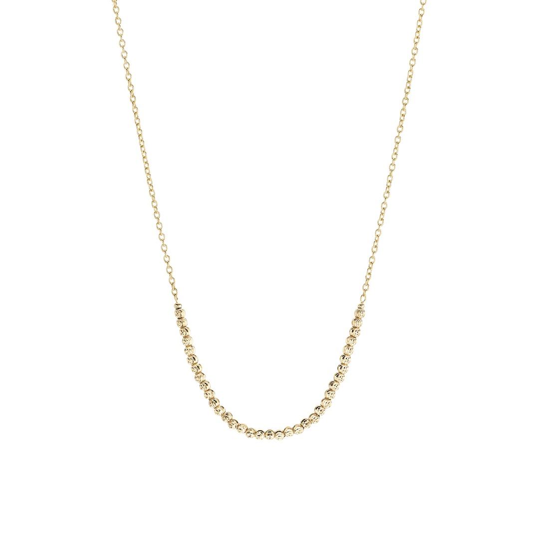 Yellow Gold Sphere Ball Necklace
