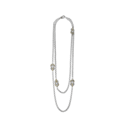 Lagos Newport Four Station Two Tone Knot Necklace 1