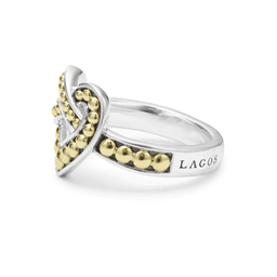 Lagos Beloved Large Two One Heart Ring 1