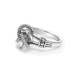 Lagos Love Knot Silver Love Ring 1