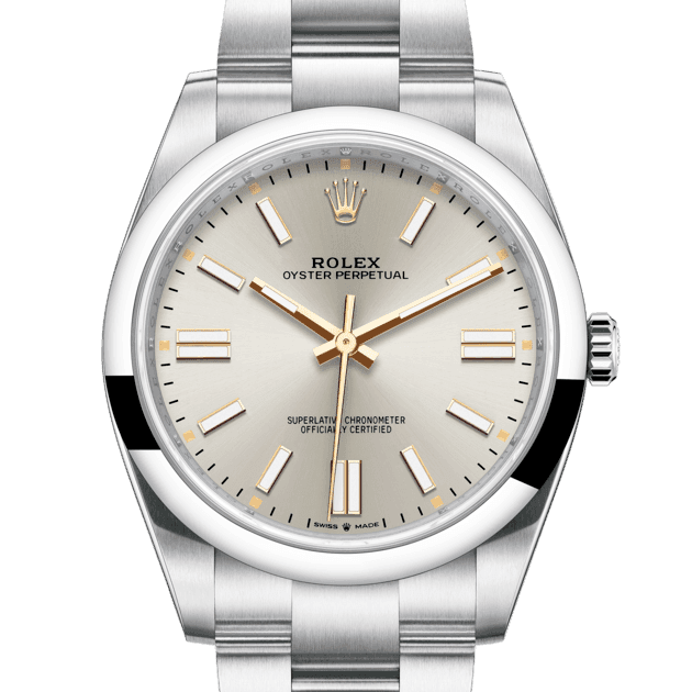 Rolex Oyster Perpetual 41, m124300-0001. Available at Lee Michaels Fine Jewelry