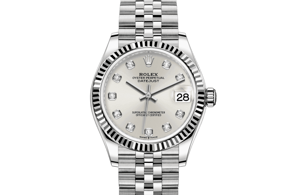 Rolex Datejust 31, m278274-0030. Available at Lee Michaels Fine Jewelry