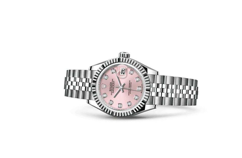 Rolex Lady-Datejust, m279174-0003. Available at Lee Michaels Fine Jewelry