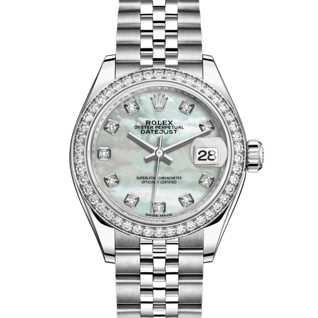 Rolex Lady-Datejust, m279384rbr-0011. Available at Lee Michaels Fine Jewelry 
