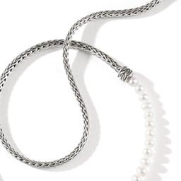 John Hardy Classic Chain Necklace with Freshwater Pearls 1
