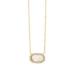 Pave Diamond Octagon Necklace 0