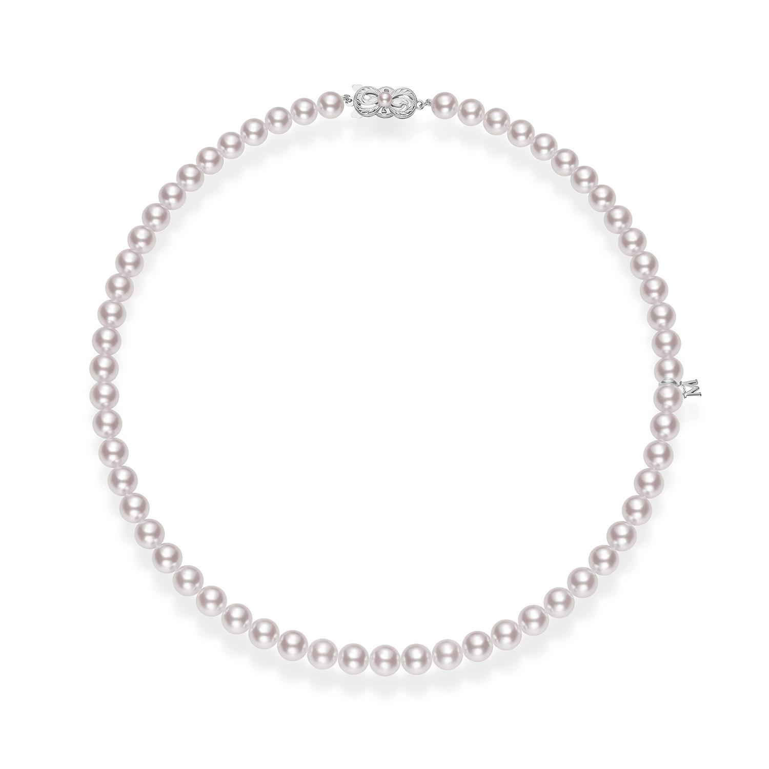 Mikimoto Choker Length Pearl Strand Necklace, 16" 0
