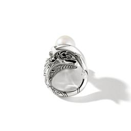 John Hardy Legends Collection Naga Pearl Ring with Diamonds 2