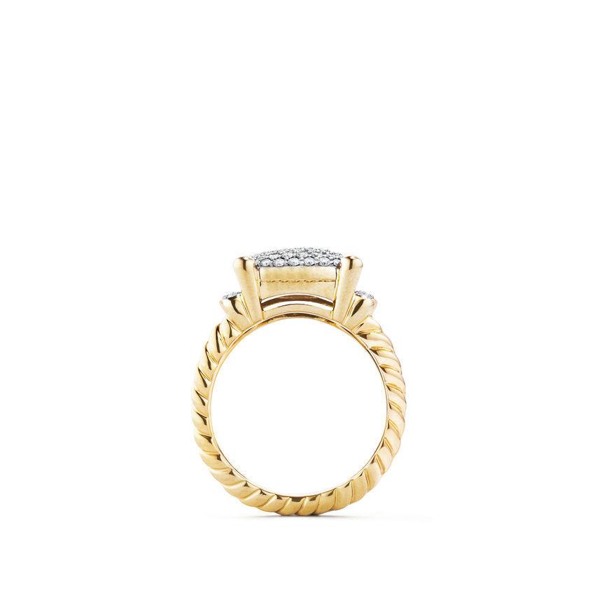 David Yurman Wheaton Ring with Diamonds in Gold 3