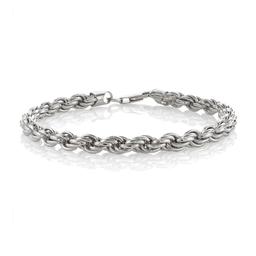 Sterling Silver Rope Chain Bracelet 0