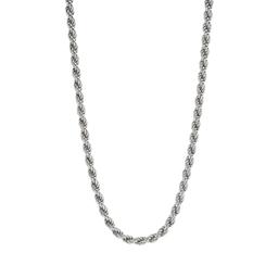 Sterling Silver Rope Chain Necklace, 22" 0