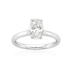 1.51 CT Oval Cut Loose Diamond, displayed in White Gold 0