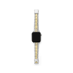 Lagos Smart Caviar Gold and Sterling Silver Single Diamond Watch Bracelet, 38mm- 45mm 3