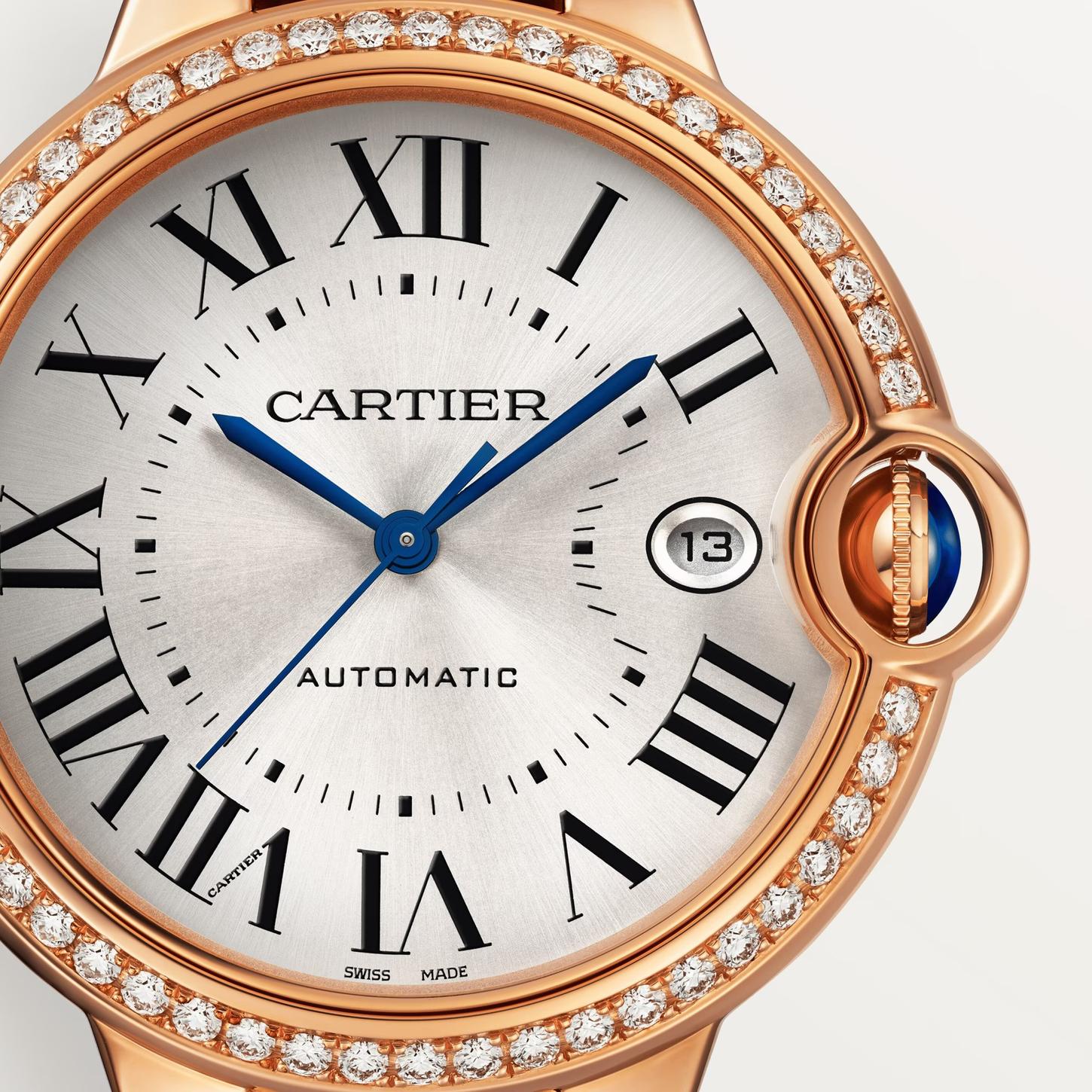 Ballon Bleu de Cartier Watch in Rose Gold with Diamond, 40mm 0