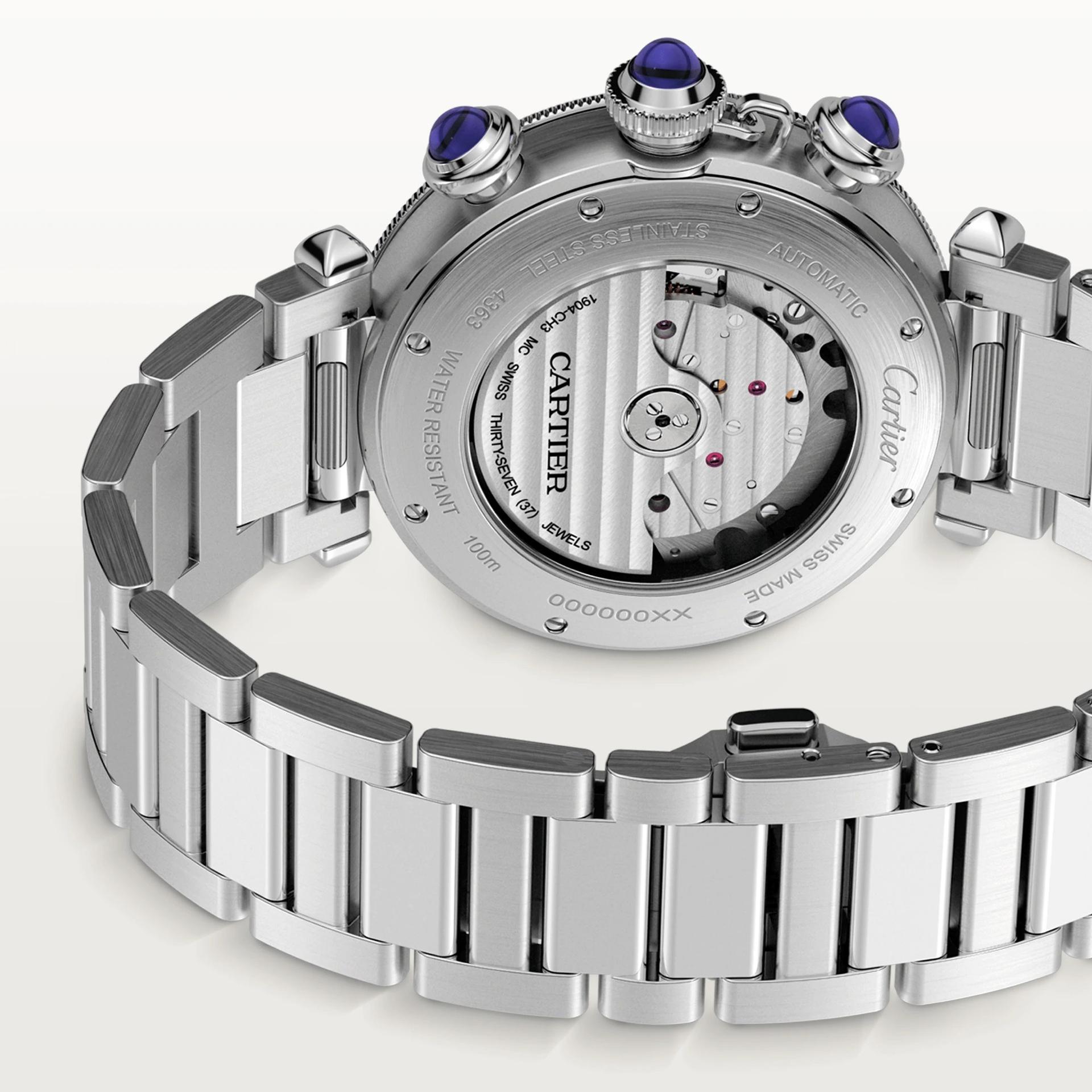 Pasha de Cartier Watch in Steel, 41mm

