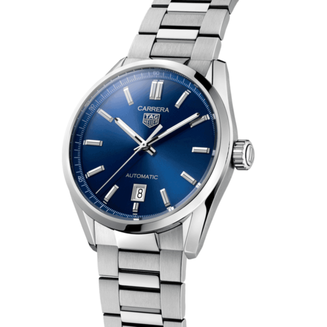 TAG Heuer Carrera Calibre 5 Automatic Watch with Blue Dial, 39mm 1
